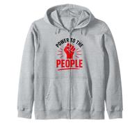 Empowerment Equality Quote Simple Power To The People Felpa con Cappuccio