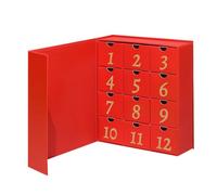 Empty Calendar Advent - Christmas Advent Box, Christmas Countdown Calendar Box, 12-Grid 2025 Christmass Empty Boxes, Kids Fillable Candy Boxes Calendars For Family Adults Friends Candy Treat