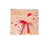 Empty Calendar Box - 24-Day Fillable Reusable, Foldable Home Decor | 13.19x12.01x3.15 In | Foldable DIY Christmas Box | 24-Day Fillable Reusable Gift Storage for Home Decor