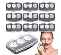 Empty Eyeshadow Pallet, Compact Pan Tray, Multifunctional Storage Box, Sturdy and Portable ABS Build, Lightweight Design, Perfect for Daily Use, 2,83 x 1,65 x 0,43 pollici