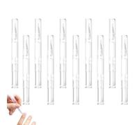 Empty Nail Oil Pen with Brush, 10 pezzi penne per olio per unghie, 2 ml, trasparente, per olio per cuticole, penna per olio per unghie vuota con punta a pennello, lucidalabbra, contenitore cosmetico