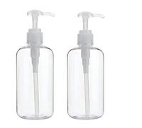 Empty Pump Bottles, Dedoot 4 Pack Clear Plastic Pump Bottles 10oz Pump Bottle Dispenser for Shampoo, Lozione and Wash Soap