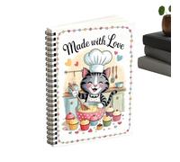 Empty Recipe Book Spiral - Sturdy Premium Bound Blank Meal Binder, versatile, Kitchen Notebook Cooking, Baking Home Restaurant Apartment Dormitory | Multipurpose Outdoor Indoor Utility