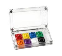 Empty Watercolor Palette 8-Well Airtight Magnetic Watercolor Case