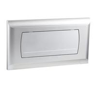 Empyreal Placca di Comando per Cassetta WC, con Set di Leve di Scarico e Viti di Installazione, Compatibile con Geberit 200F, 115222111,340 x 185mm, 1 Pezzo(Opaco Argento)