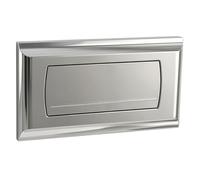 Empyreal Placca di Comando WC,per Geberit 200F, 115222111 (Cromo) | con Set di Leve di Scarico e Viti di Installazione, 340 x 185mm, 1 Pezzo