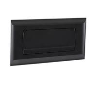 Empyreal Placca di Comando WC,per Geberit 200F, 115222111 (Opaco Nera) | con Set di Leve di Scarico e Viti di Installazione, 340 x 185mm, 1 Pezzo