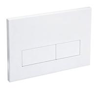 Empyreal Placca di controllo, pezzi di ricambio per cassetta di scarico, modelli precedenti Placca di controllo per Geberit Sigma01 UP320&300, Doppio scarico(Bianco ghiacciaio)