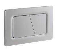 Empyreal Placca di controllo, pezzi di ricambio per cassetta di scarico, modelli precedenti Placca di controllo per Geberit Sigma01 UP320&300, Doppio scarico(Argento Opaco)