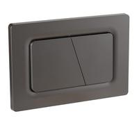 Empyreal Placca di controllo, pezzi di ricambio per cassetta di scarico, modelli precedenti Placca di controllo per Geberit Sigma01 UP320&300, Doppio scarico(Grigio scuro)