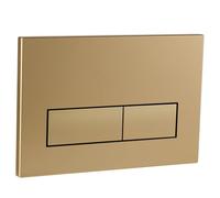 Empyreal Placca di controllo, pezzi di ricambio per cassetta di scarico, modelli precedenti Placca di controllo per Geberit Sigma01 UP320&300, Doppio scarico(Oro Opaco)