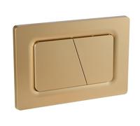 Empyreal Placca di controllo, pezzi di ricambio per cassetta di scarico, modelli precedenti Placca di controllo per Geberit Sigma01 UP320&300, Doppio scarico(Oro Opaco)