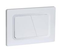 Empyreal Placca di controllo, pezzi di ricambio per cassetta di scarico, modelli precedenti Placca di controllo per Geberit Sigma01 UP320&300, Doppio scarico(Bianco Opaco)