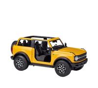 EMRGAZQD Veicoli a Motore in Scala 1:18 for Ford Bronco Wildtrak 2021 Pressofuso In Lega Di Auto Scala Modello Di Auto Costruire Una Collezione Di Auto Museo Modello di Auto Replica(Yellow)
