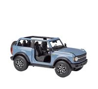 EMRGAZQD Veicoli a Motore in Scala 1:18 for Ford Bronco Wildtrak 2021 Pressofuso In Lega Di Auto Scala Modello Di Auto Costruire Una Collezione Di Auto Museo Modello di Auto Replica(Blue)
