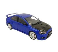 EMRGAZQD Veicoli a Motore in Scala 1:18 for Mitsubishi Evo Mini Simulazione Statica Modello di Auto in Lega di Metallo Pressofuso Ornamenti Decorazione Modello di Auto Replica(Blue)