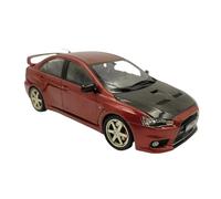EMRGAZQD Veicoli a Motore in Scala 1:18 for Mitsubishi Evo Mini Simulazione Statica Modello di Auto in Lega di Metallo Pressofuso Ornamenti Decorazione Modello di Auto Replica(Red)