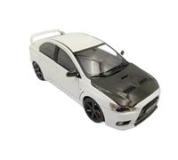 EMRGAZQD Veicoli a Motore in Scala 1:18 for Mitsubishi Evo Mini Simulazione Statica Modello di Auto in Lega di Metallo Pressofuso Ornamenti Decorazione Modello di Auto Replica(Silver)