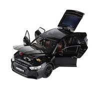 EMRGAZQD Veicoli a Motore in Scala 1/24 For Audi RS7 RS6 Scala Auto Sportive Con Luce Sonora Modelli Finiti Auto Da Collezione Veicoli Pressofusi Modello di Auto Replica(RS7 Black)