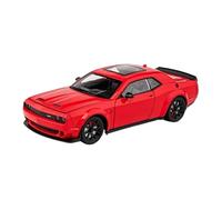 EMRGAZQD Veicoli a Motore in Scala 1:24 for Dodge Challenger SRT Mini Simulation Modello di Auto in Lega Pressofusa Modello di Auto Decorazione Ornamenti Modello di Auto Replica(Red)