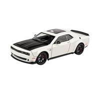 EMRGAZQD Veicoli a Motore in Scala 1:24 for Dodge Challenger SRT Mini Simulation Modello di Auto in Lega Pressofusa Modello di Auto Decorazione Ornamenti Modello di Auto Replica(White)