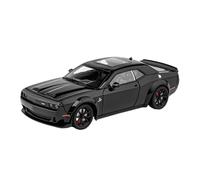 EMRGAZQD Veicoli a Motore in Scala 1:24 for Dodge Challenger SRT Mini Simulation Modello di Auto in Lega Pressofusa Modello di Auto Decorazione Ornamenti Modello di Auto Replica(Black)