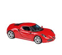 EMRGAZQD Veicoli a Motore in Scala 1:24 Per Alfa Romeo 4C Auto In Lega Pressofusa Metalstatic Modello Finito Souvenir Giocattolo Ornamenti Regalo Modello di Auto Replica(Color:Red)