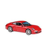 EMRGAZQD Veicoli a Motore in Scala 1:24 per Porsche 911 Carrera Miniatura in Lega Pressofusa in Scala Statica, Modello di Auto Ornamenti da Esposizione Modello di Auto Replica(Red)