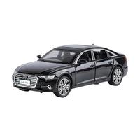 EMRGAZQD Veicoli a Motore in Scala 1:32 for Audi A6l Mini Modello di Auto Statica in Metallo Pressofuso Ornamenti for Vetrine, Decorazioni Modello di Auto Replica(Black)