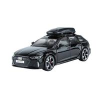 EMRGAZQD Veicoli a Motore in Scala 1:32 for Audi Rs6 Quattro Miniatura Statica in Lega di Zinco Pressofusa Modello di Auto da Collezione Ornamenti Modello di Auto Replica(Black)