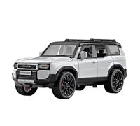 EMRGAZQD Veicoli a Motore in Scala 1:32 for La Collezione Ornamenti Modellini Auto in Lega Zinco Pressofusa Statica for Toyota Prado Land Cruiser in Miniatura Modello di Auto Replica(White)