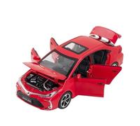 EMRGAZQD Veicoli a Motore in Scala 1:32 per Toyota Corolla Miniatura Statica in Lega di Metallo Pressofuso per Modellini di Auto, Decorazioni per Vetrine Modello di Auto Replica(Red)