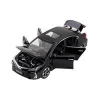 EMRGAZQD Veicoli a Motore in Scala 1:32 per Toyota Corolla Miniatura Statica in Lega di Metallo Pressofuso per Modellini di Auto, Decorazioni per Vetrine Modello di Auto Replica(Black)