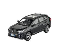EMRGAZQD Veicoli a Motore in Scala Collezione di Modelli di Auto in Lega Pressofusa in Scala Statica, Modello for Toyota RAV4 SUV Scala 1:32 Modello di Auto Replica(Black)