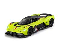 EMRGAZQD Veicoli a Motore in Scala Collezione di Modelli di Auto in Lega Pressofusa in Scala Statica for Aston Martin Valkyrie Amr 001 in Scala 1:32 Modello di Auto Replica(Yellow)