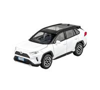 EMRGAZQD Veicoli a Motore in Scala Collezione di Modelli di Auto in Lega Pressofusa in Scala Statica, Modello for Toyota RAV4 SUV Scala 1:32 Modello di Auto Replica(White)