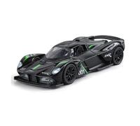 EMRGAZQD Veicoli a Motore in Scala Collezione di Modelli di Auto in Lega Pressofusa in Scala Statica for Aston Martin Valkyrie Amr 001 in Scala 1:32 Modello di Auto Replica(Black)