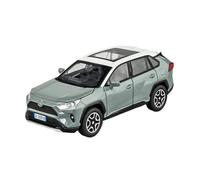 EMRGAZQD Veicoli a Motore in Scala Collezione di Modelli di Auto in Lega Pressofusa in Scala Statica, Modello for Toyota RAV4 SUV Scala 1:32 Modello di Auto Replica(Chrome)