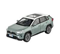 EMRGAZQD Veicoli a Motore in Scala Collezione Ornamenti for Modelli Auto in Lega Zinco Pressofusa in Scala 1:32 for Toyota Rav4 Fuoristrada SUV Simulazione Modello di Auto Replica(Green)