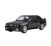 EMRGAZQD Veicoli a Motore in Scala Modello di Auto Pressofusa in Lega Statica in Scala 1:24 for BMW M3 1988 Squisiti Ornamenti da Scrivania Come Souvenir Modello di Auto Replica(Black)