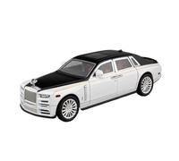 EMRGAZQD Veicoli a Motore in Scala Modello di Simulazione Veicoli in Lega Pressofusa in Scala 1:24 for Rolls-Royce Phantom Luxury Adult Collection Hobby Modello di Auto Replica(White)