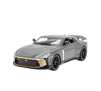 EMRGAZQD Veicoli a Motore in Scala Ornamenti da Collezione for Modellini di Auto in Lega Pressofusa in Miniatura Statica for Nissan GTR 50 in Scala 1/32 Modello di Auto Replica(Chrome)