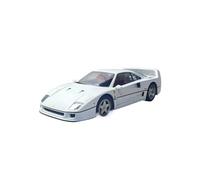 EMRGAZQD Veicoli a Motore in Scala Ornamenti da Tavolo for Modelli di Automobili in Lega Simulata for Ferrari F40 in Scala 1:18 Collezione di Veicoli in Metallo Modello di Auto Replica(White)