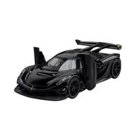 EMRGAZQD Veicoli a Motore in Scala Ornamenti Espositivi for Modelli di Auto in Lega di Zinco Pressofusa in Scala Statica for Koenigsegg Jesko in Scala 1:32 Modello di Auto Replica(Black)