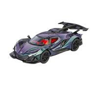 EMRGAZQD Veicoli a Motore in Scala Ornamenti for Vetrine di Esposizione in Lega di Zinco Pressofusa in Miniatura for Apollo IE in Scala 1:32 Modello di Auto Replica(Purple)