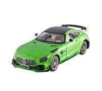 EMRGAZQD Veicoli a Motore in Scala Ornamenti for Vetrine in Lega Statica in Metallo Pressofuso in Miniatura for Auto for Mercedes AMG GTR in Scala 1/18 Modello di Auto Replica(Green)
