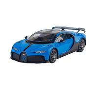 EMRGAZQD Veicoli a Motore in Scala Simulazione di for Bugatti Chiron in Scala 1:18 Modello di Auto in Lega, Modello in Metallo Ornamenti for La Decorazione della Casa Modello di Auto Replica(Blue)