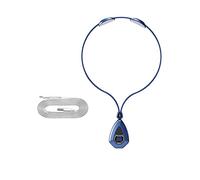 Ems Lymphatic Relief Neck Massager, Ems Neck Acupoints Lymphvity Massage Device, Ems Cordless Pulse Neck Massager, Intelligent Neck Massage with Heat (blue)