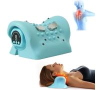 EMS Massaggiatore Cervicale da Collo, Massaggiatore Cervicale con 3 Riscaldamento e 3 Vibrazione, Funzioni di Terapia a Impulsi e Massaggio Magnetico, per Alleviare il Dolore dei Tessuti Profondi