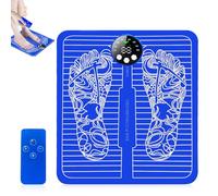 EMS - Massaggiatore elettrico per piedi con 8 modalità e 29 intensità, portatile, pieghevole, USB, per rilassamento muscolare, sollievo dal dolore e stimolazione della circolazione sanguigna per casa